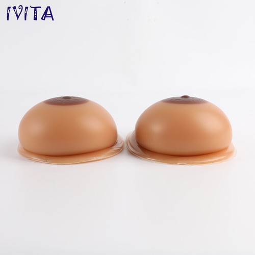 1 pair A-EE Cup Self-adhesive Silicone Breast Forms Fake Boobs Cross Dresser - Picture 8 of 12