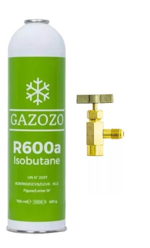 Kältemittel R600a - 420g 750ml Isobutan Einwegdose optional Eckventil; BPV31 - Bild 11 von 23