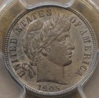 1905-S Barber Dime 10c PCGS Certified AU58