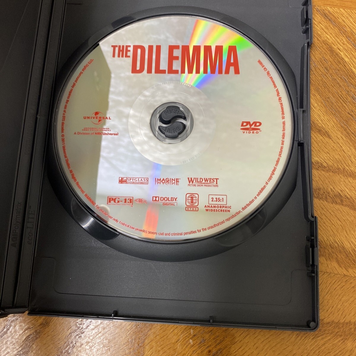 The Dilemma DVD 2011 Rated PG-13 Movie Vince Vaughn Kevin James