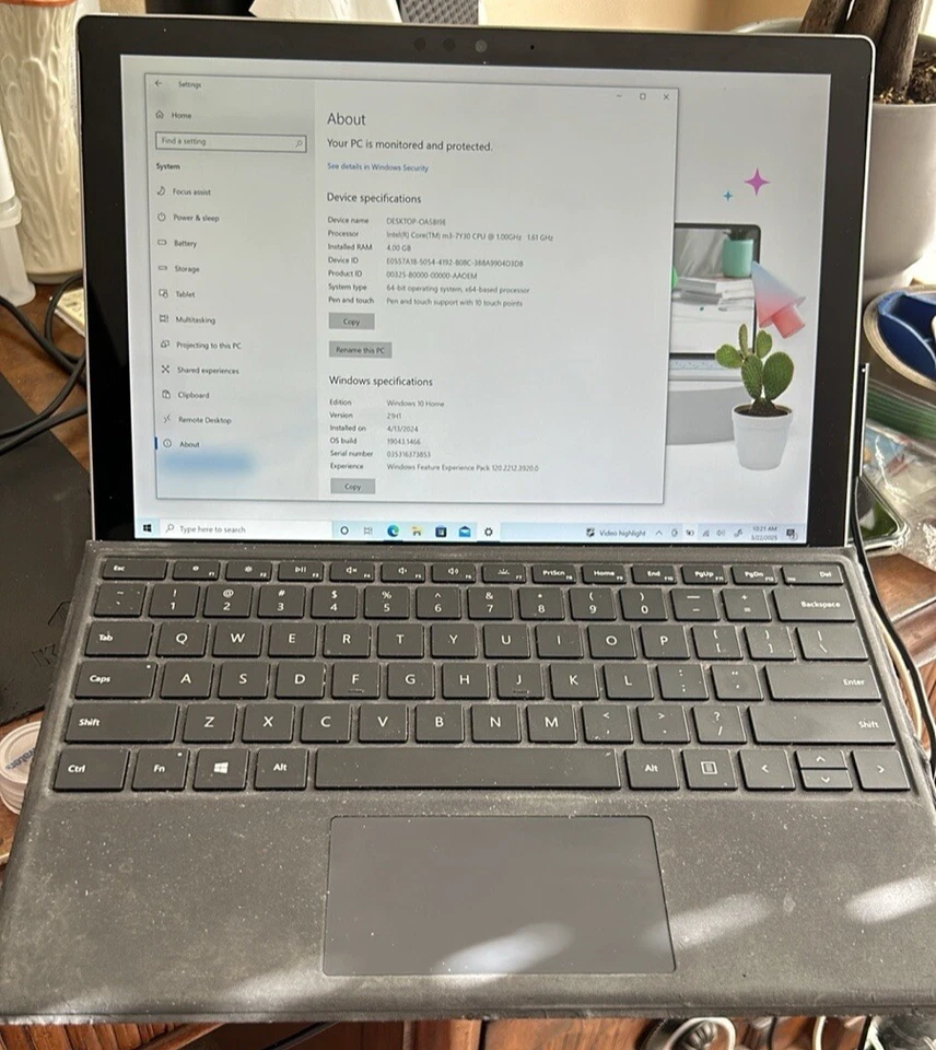 Microsoft - Surface Pro - Pantalla táctil de 12,3" - Intel Core M - Memoria de 4 GB - 128 GB Foto 3 de 4