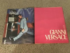 Vintage 1990 GIANNI VERSACE SUIT CLOTHING Print Ad w/ BUDWEISER BEER