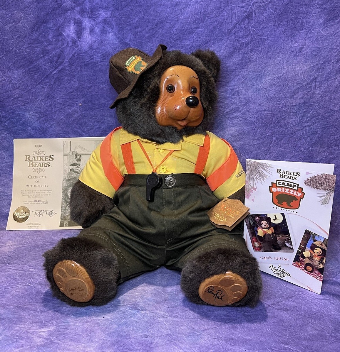 Vtg 1990 Raikes Bears Camp Grizzly 