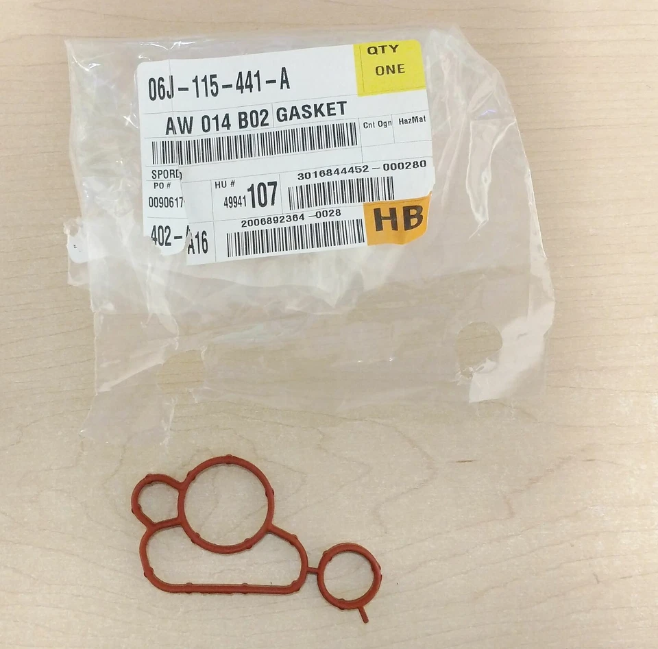 Junta adaptadora de filtro de aceite de motor Audi y VW para Beetle CC Jetta Golf A3 A4 A5 TT Foto 2 de 4