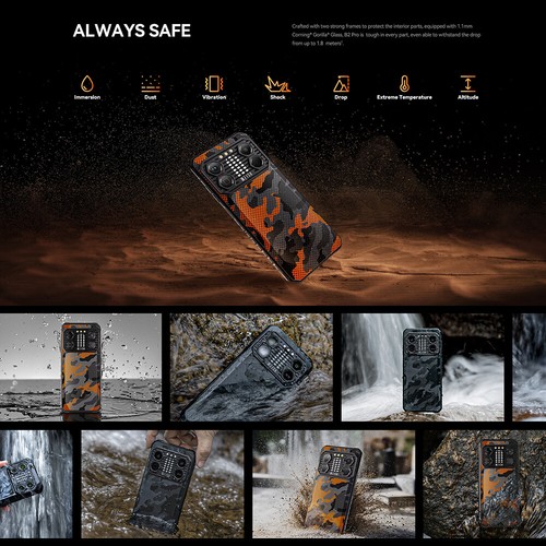 IIIF150 B2 Pro 10000mAh NFC 120Hz 108MP LED Flashlight 24G+256GB 4G Rugged Phone - 第 9/16 張圖片