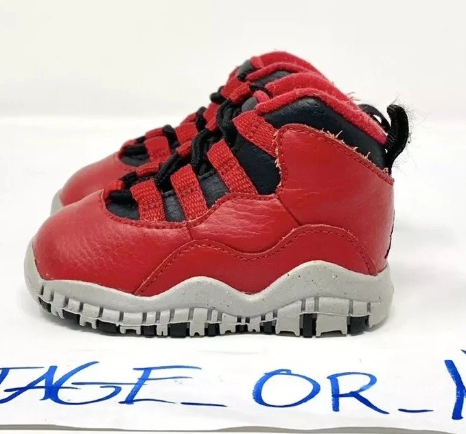 Nike Air Jordan X 10 Bulls Over Broadway 2015 Retro TD Niño pequeño 310808-601 talla 3C Foto 2 de 4
