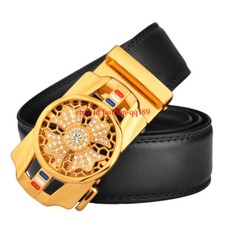 Cintura uomo 2025 vera pelle cintura fortuna rotazione croce fibbia automatica