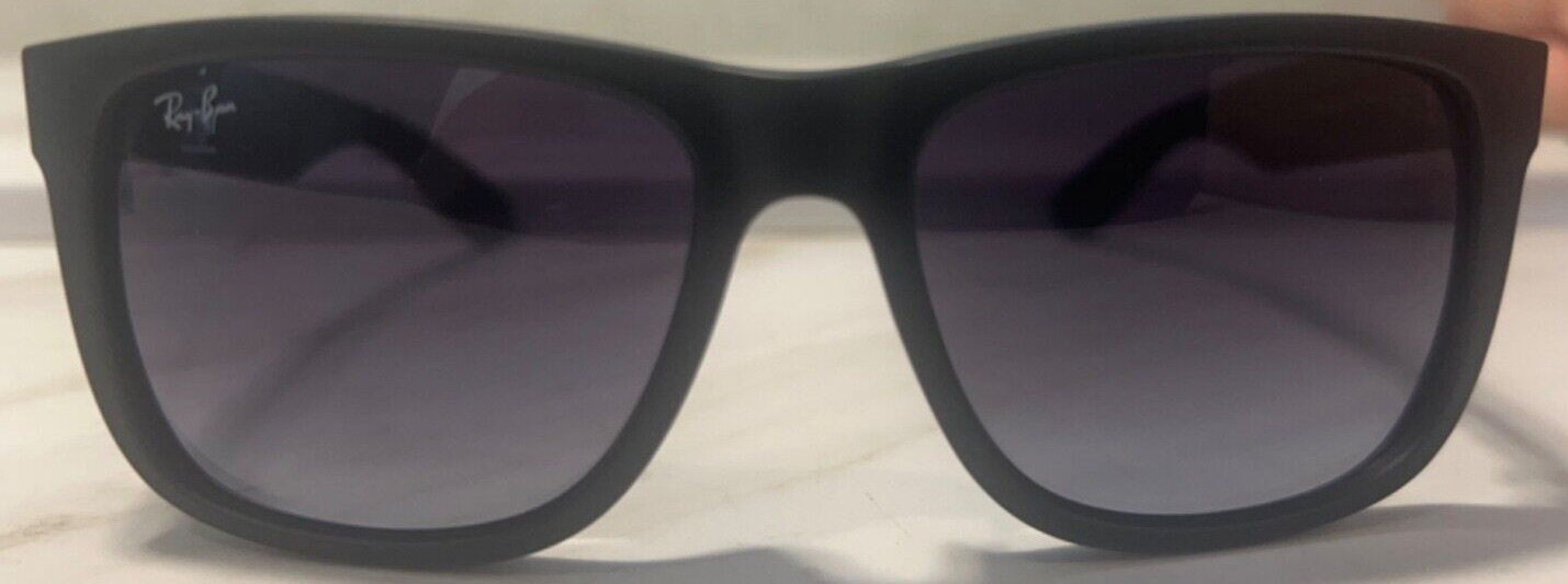 Ray Ban RB4165 601-8G Grey Gradient Lens Matte Black Justin Sunglasses
