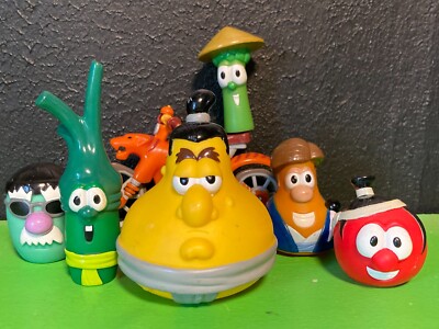 その他 Amos toy Tales from Greenfuzz Pick And Choose Big Idea VeggieTales Sumo Of The Opera Figure Set