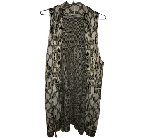Sleeveless Geometric Ethnic Print 