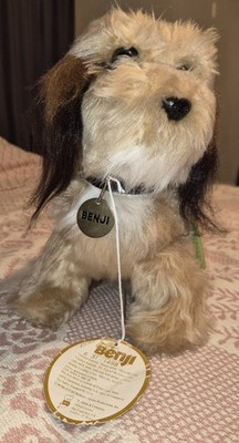 1978 Dakin Benji Plush with Original Accessories & 2 Benji VHS Movies
