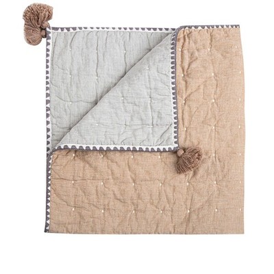 Blanket, 36  x 36 , Soft Cotton Quilted Nursery Blanket for Boys and Girls, C...