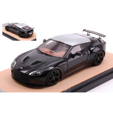 ASTON MARTIN V12 ZAGATO 2012 BLACK WITH ALUMINIUM ROOF ED.LIM.PCS 10 1:43 Tecnom