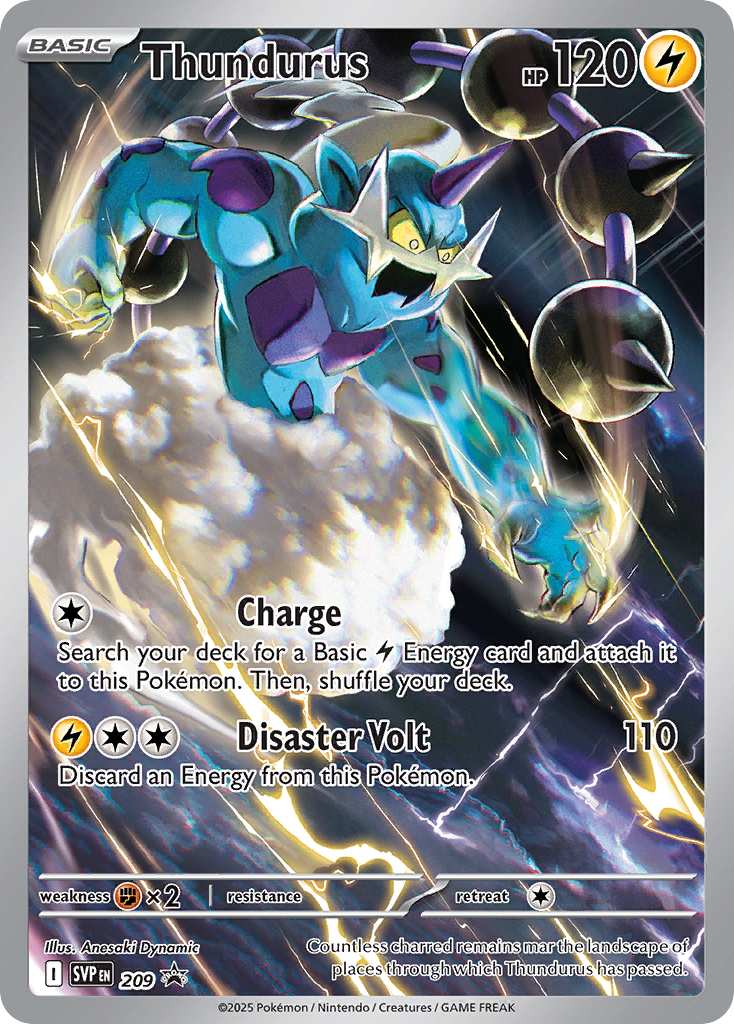 Thundurus SVP 209 - Pokmon TCG Black Bolt SV10.5 Black Star Promo | eBay