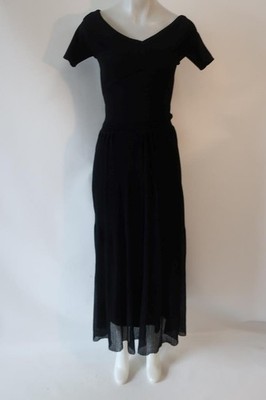 Womens Sandro Black (Item- 90) Sallie Off-the-Shoulder Knit Maxi Dress 36 US/4
