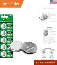 5 Pack CR1620 Battery, Long-Lasting High Capacity CR 1620 Lithium Batteries...