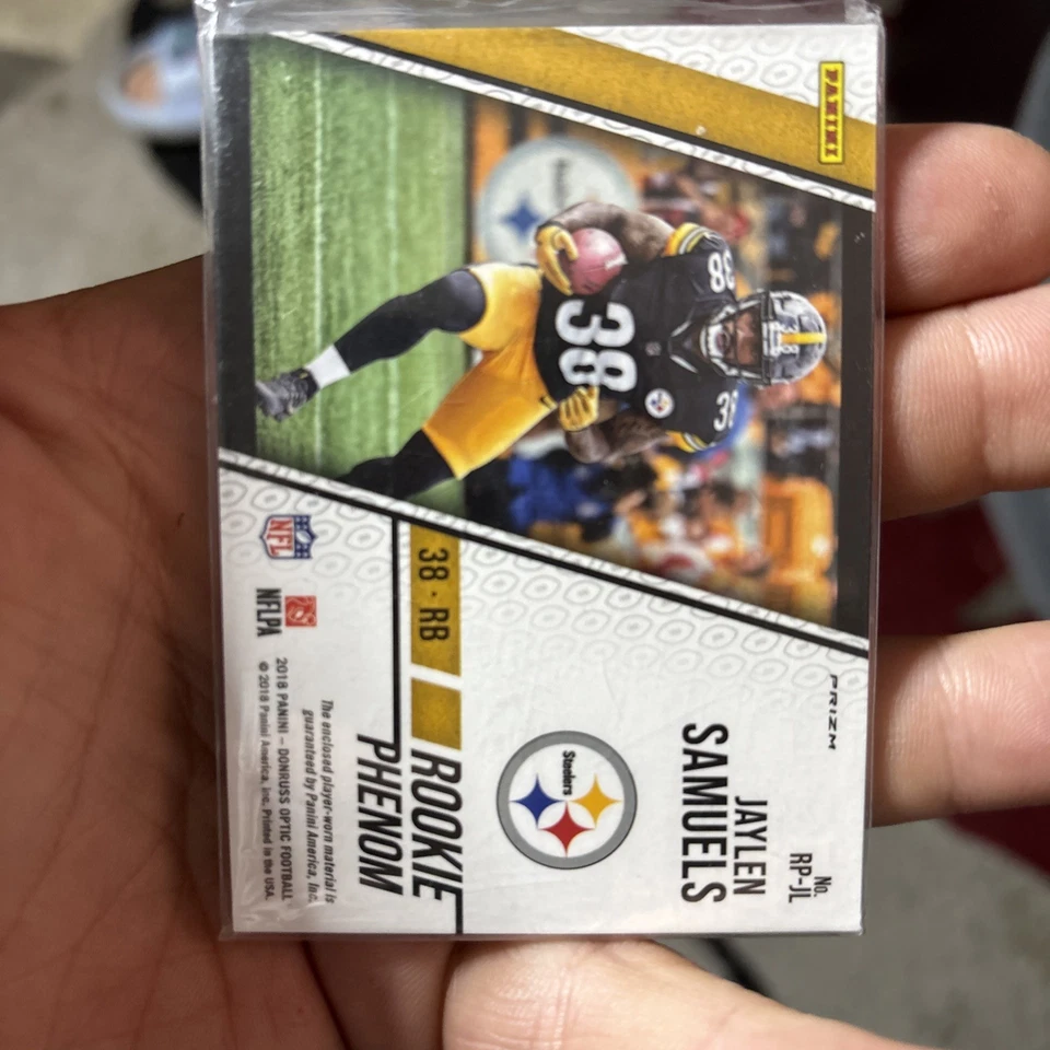 2018 Donruss Optic Rookie Phenom Jerseys Horizontal Jaylen Samuels #RP-JL RC - Image 2 of 2