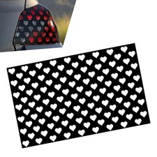 Car Rear Tail Light Sticker, Waterproof Hollow Heart Personalized Cover Film, 