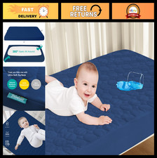 Waterproof Crib Mattress Protector Pad - Machine Washable Toddler Cover 52"x28