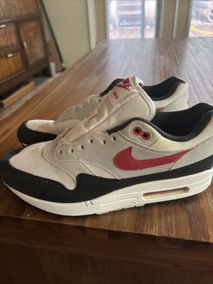 Nike Air Max 1 Chili 2.0 University Red FD9082-101 Men's Size 9 No Shoe Strings