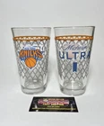 Michelob Ultra New York Knicks NBA 16 oz Pint Beer Glasses Set Of (2) Brand New!