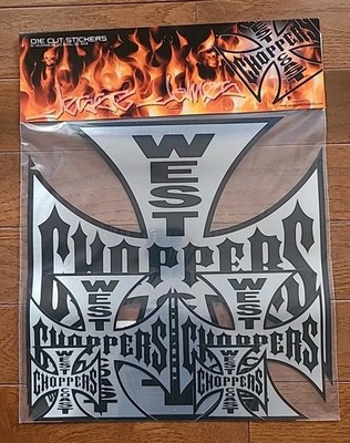 American Biker Jesse James Die Cut West Coast Choppers Motorcycle Stickers (NOS)