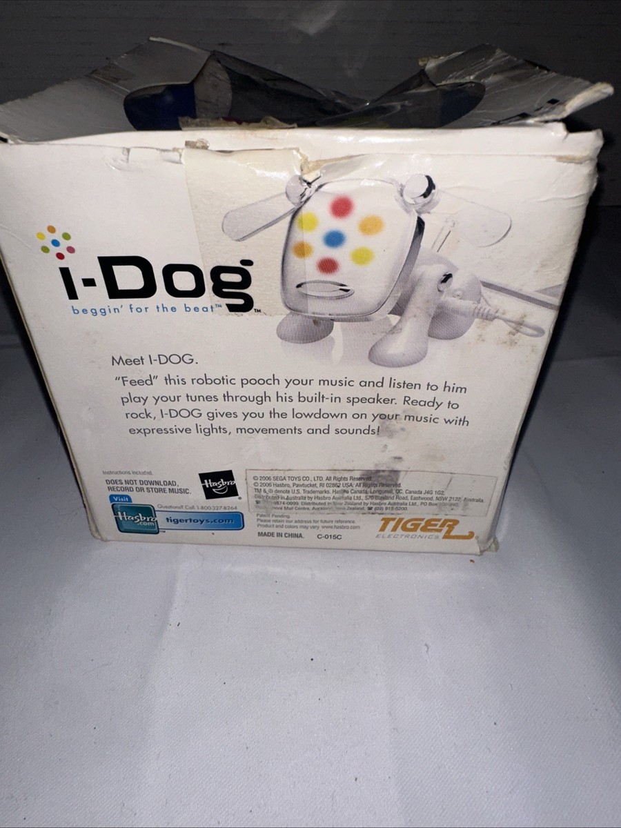 Tiger i-Dog Robotic Interactive Music Speaker Toy White (READ) | eBay