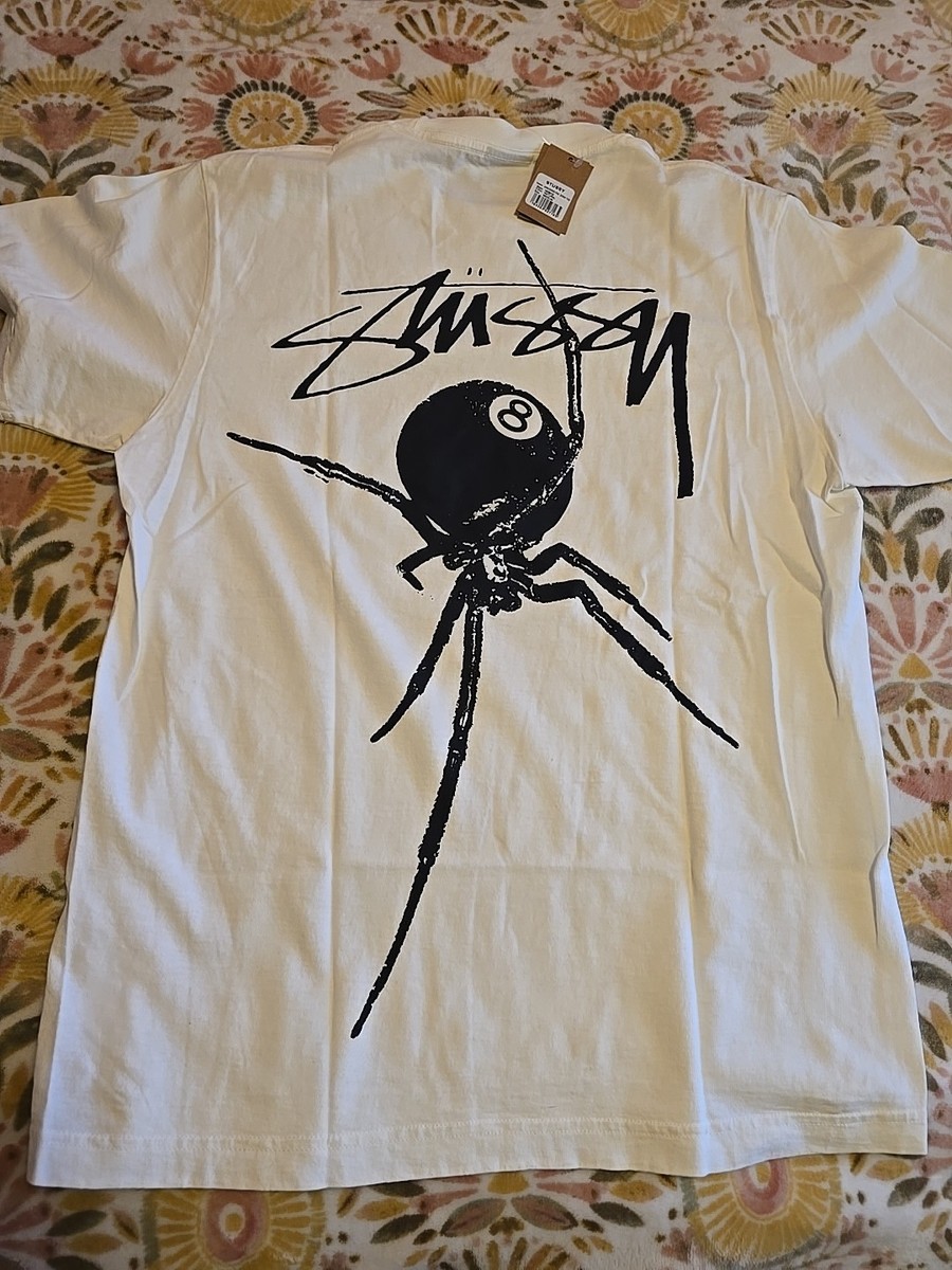 Stussy Arachnid Pigment Tee Shirt Size Medium New With Tags Rare