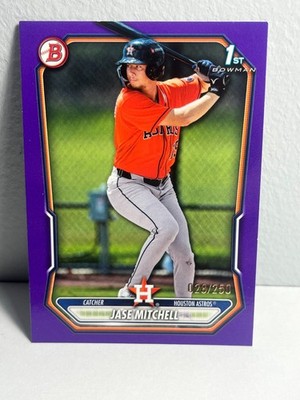2026 Bowman Jase Mitchell 1st Bowman PURPLE /250 Houston Astros BP-12