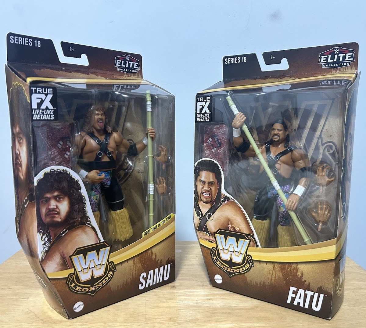 Mattel WWE Elite Headshrinkers Chase版 SAMU & FATU HEADSHRINKERS WWE ELITE LEGENDS SERIES 18 CHASE