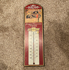 Chevrolet Advertising Wall Thermometer Sign Quality Transportation At Low Cost Chevrolet Advertising Wall Thermometer Sign Quality Transportation At Low Cost