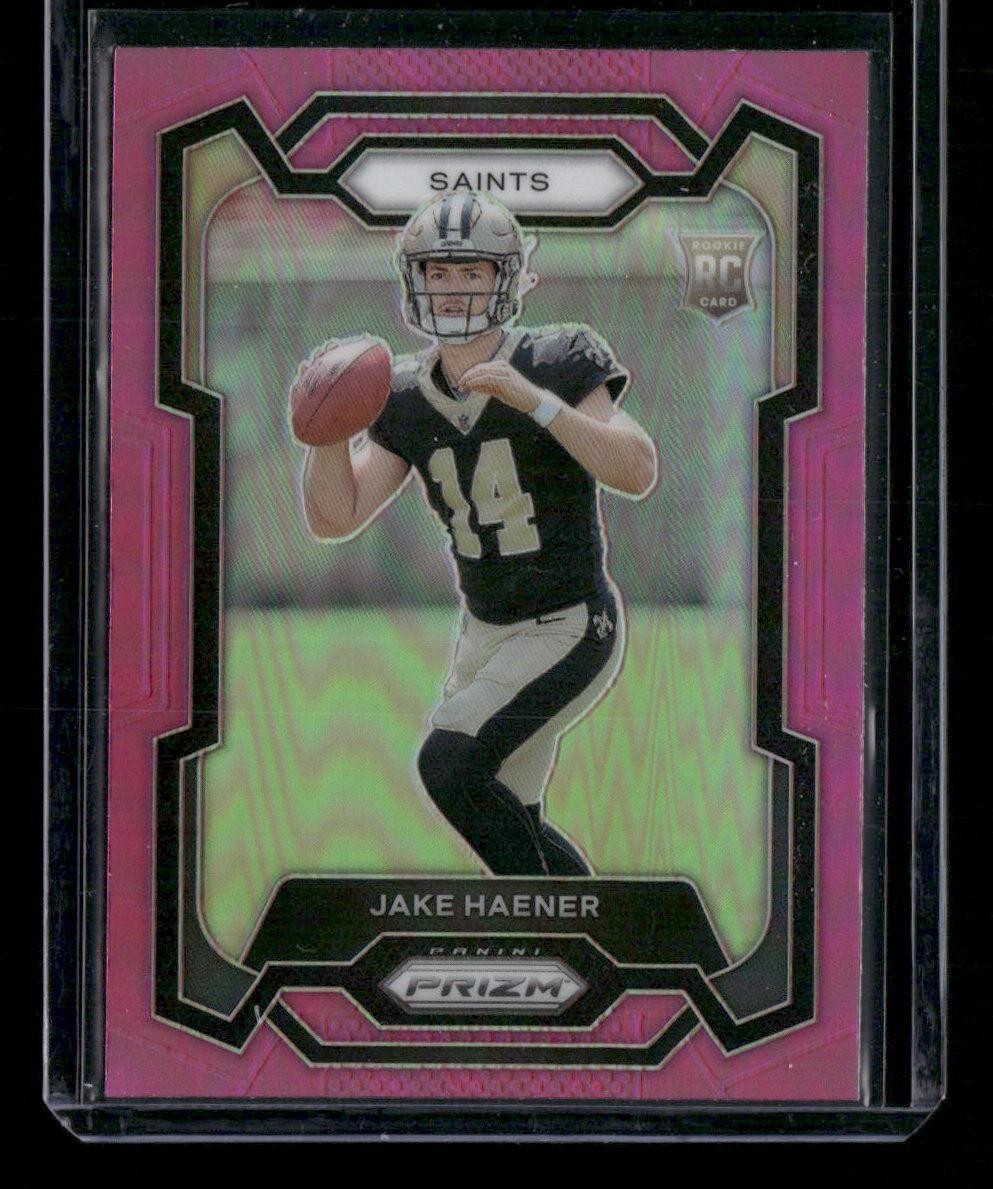 2023 Panini Prizm #374 Jake Haener Pink Prizm - RC - 16443