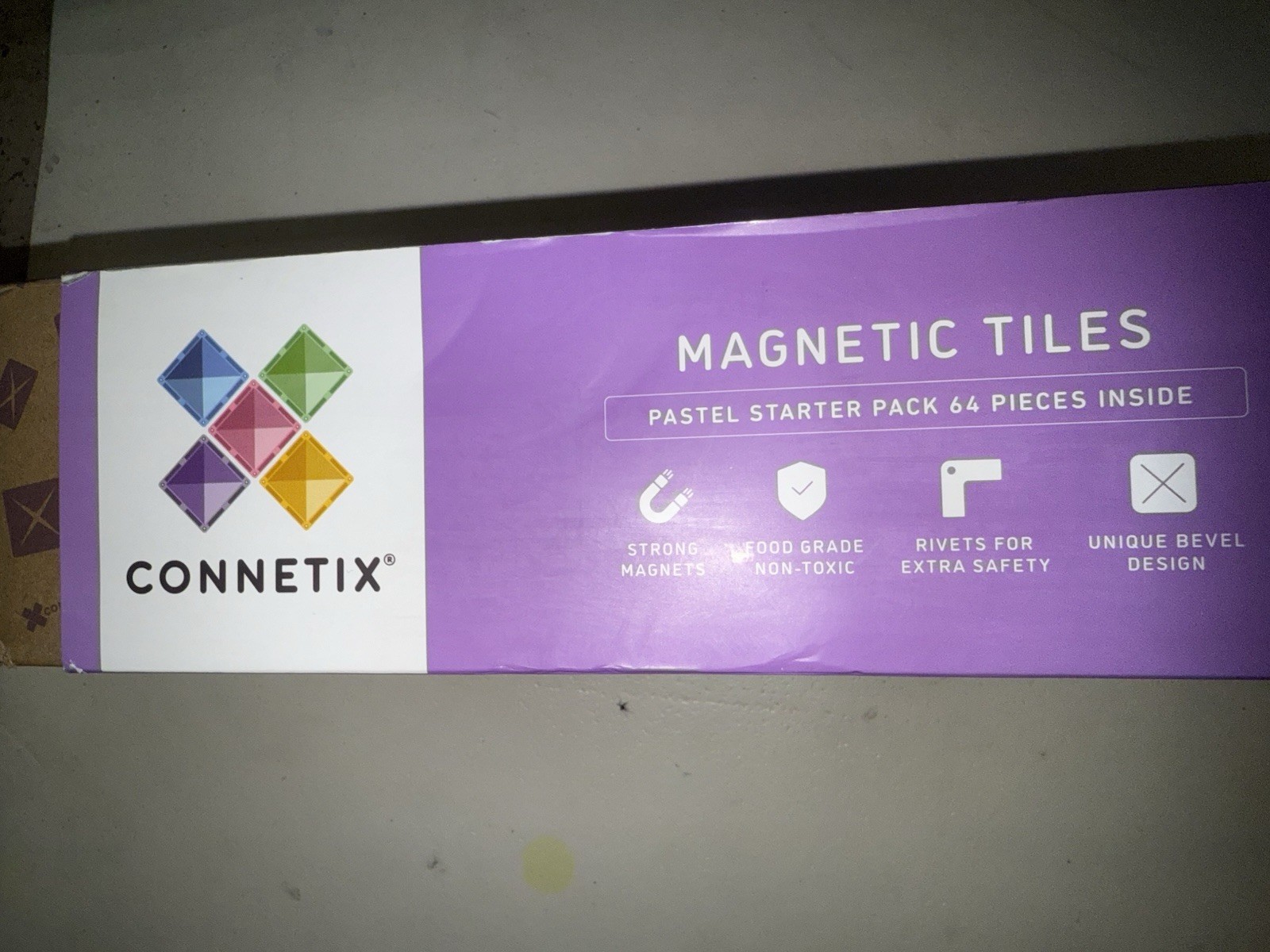 Connetix Magnetic Building Tiles 64-Piece Pastel