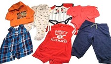 Lot Of 7 Baby Boy 6-12 Months Clothing Baseball Casual Preppy