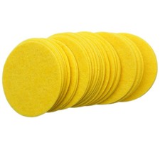 3 Inch Yellow 30pc Stiff Felt Circles