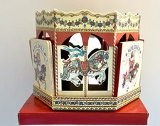 Vintage Toy Carousel Wind-Up  My Musical Merry Go Round" with Books, Box
