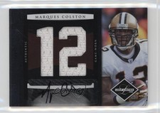 2008 Leaf Limited Jersey Number Signatures /25 Marques Colston #12 Auto 12i0