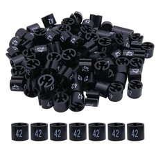 Clothes Hanger Size Markers,Hanger Tags Number 42, Black for Clothing Size Co...