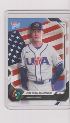 2026 Topps Now Pete Crow-Armstrong WBC Team USA Chicago Cubs 