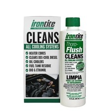 Irontite Thoro-Flush Coolant System Cleaner - Removes Rust, Scale, Oil,