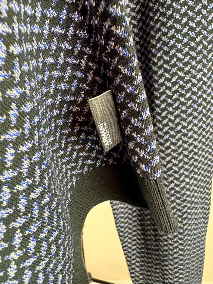 Suéter pequeño ARMANI Collezioni azul marino y gris para hombre Foto 4 de 4