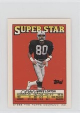 1988 Super Star Sticker Back Cards Ed Too Tall Jones James Lofton Sean HOF 7j0