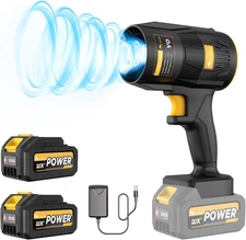 Electric Leaf Blower,  21V Handheld Leaf Blower Cordless with 2 * 4000Mah Batter