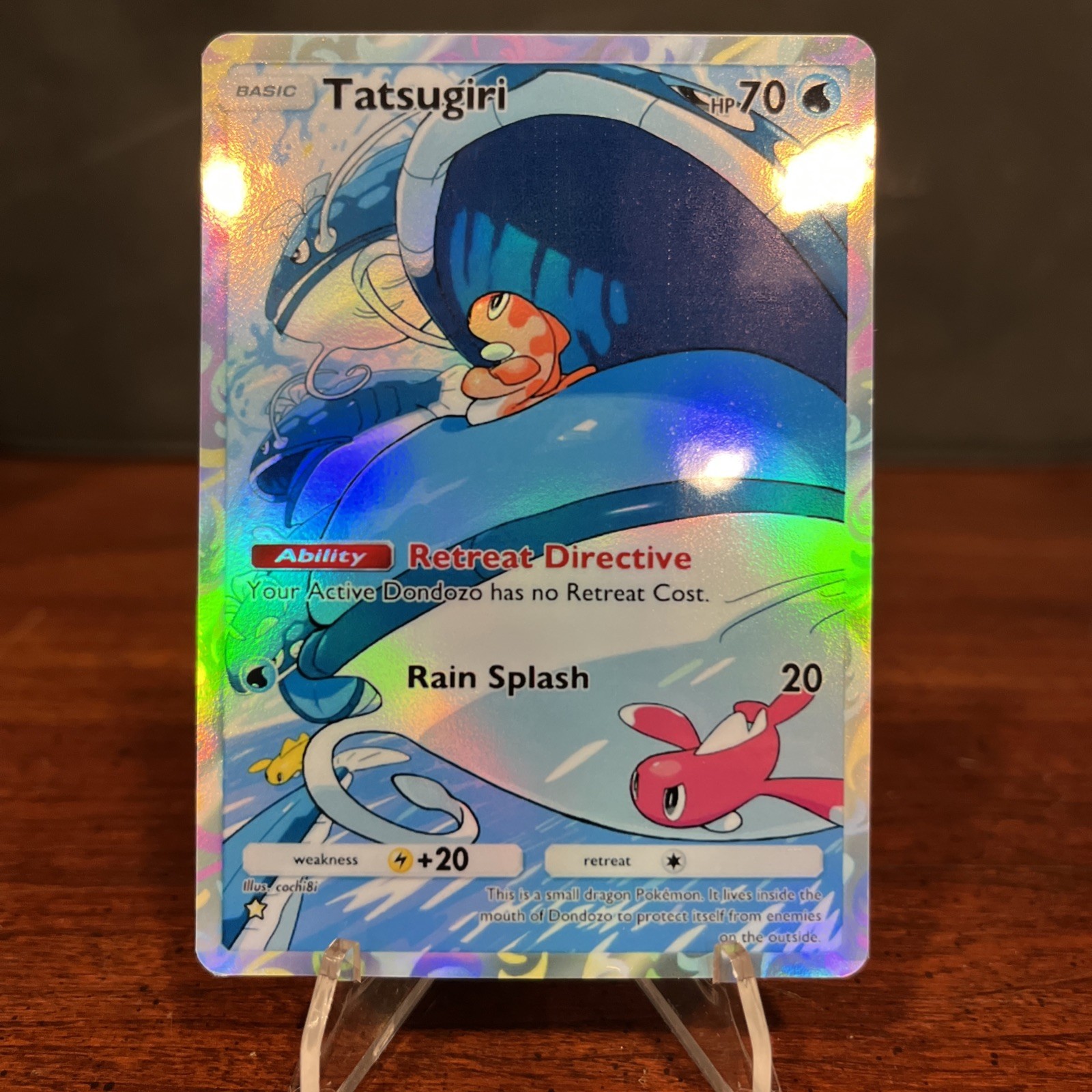 Tatsugiri Holographic Pokemon TCG Pocket Shining Revelry Printed Card