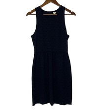 J Crew Navy Blue Polka Dot Sleeveless Dress Women s S Classic Preppy