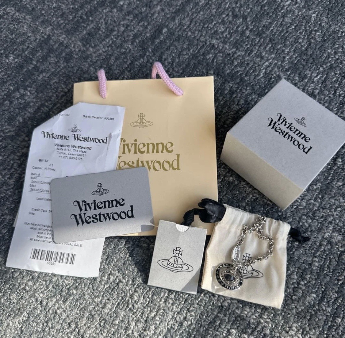 Vivienne Westwood Nana Orb Bracelet unused w/Box pouch and