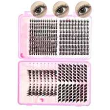 False Eyelash Extension Set Multi-Style 3D Lashes Natural & Dramatic Full Strip