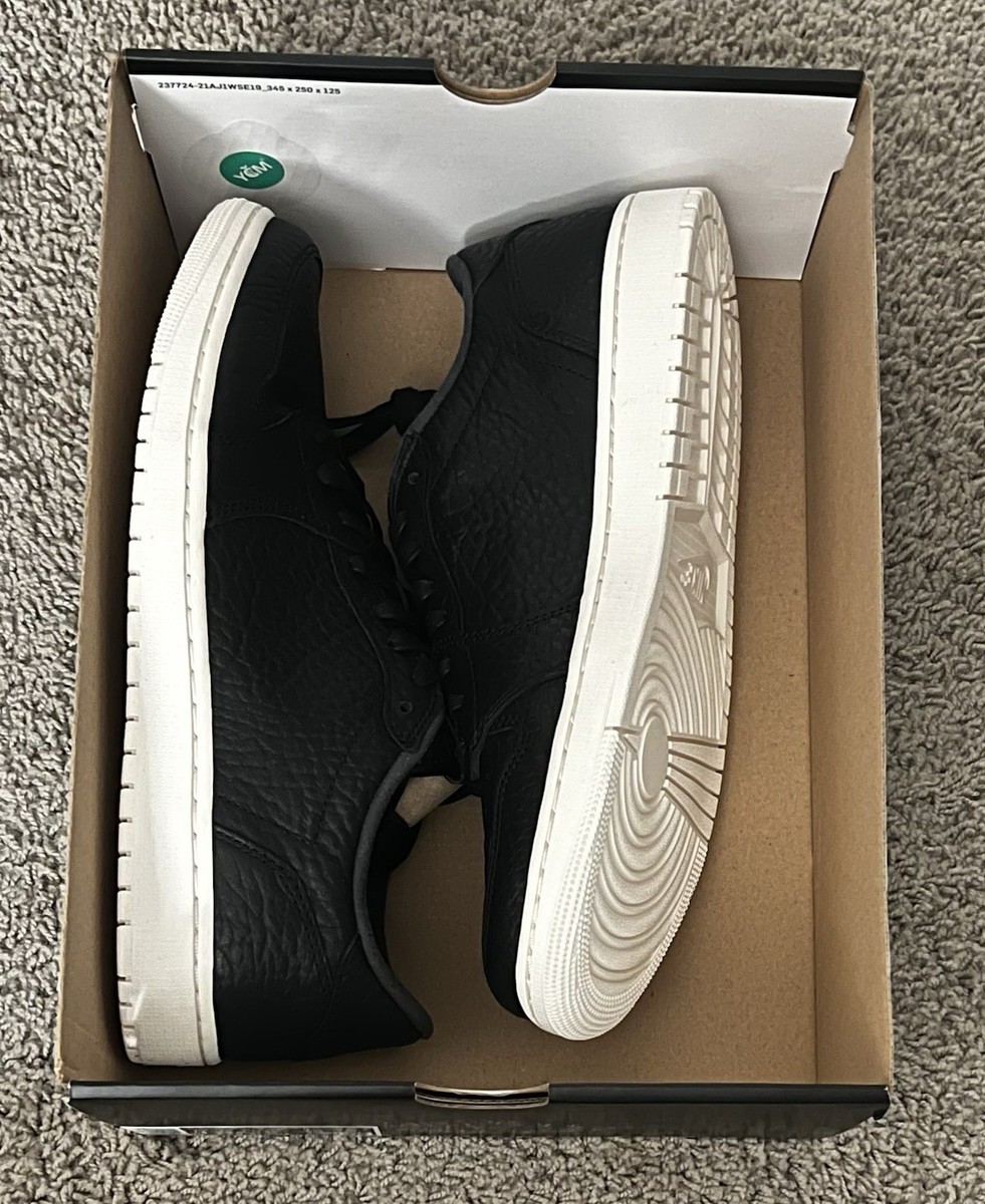 Size 12.5 - Air Jordan 1 Retro Swooshless Low Black for sale