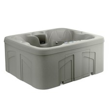 LifeSmart LS100 Taupe 4 Person Plug and Play Square Hot