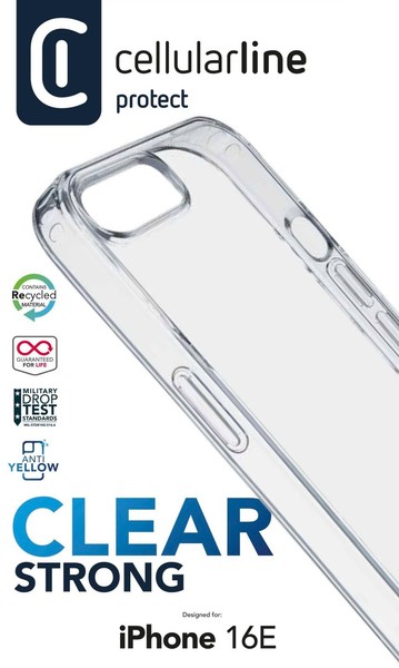 Cellularline Clear Strong Case FüR Apple Iphone 16E (61088) #12585539-image